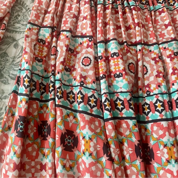 Torrid Smocked Mosaic Print Baby Doll Dress - Picture 8 of 10